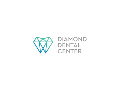 Diamond Dental Center branding dentist dentist logo high end iconography logo design premium typography