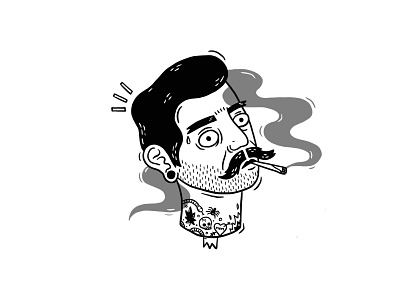 Smokin' Weed illustration