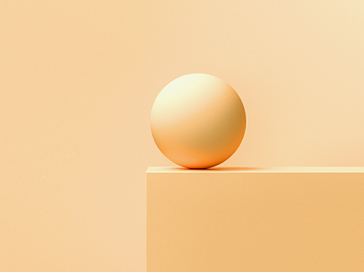 Lighting Experiments-03 cgi geometric geometry minimal minimalist minimalistic render sphere yellow