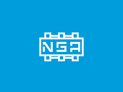 Networks Security Automation(NSA) Logo Design brand branding clean design flat graphic design icon identity illustrator lettering logo minimal typography vector web