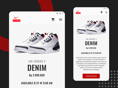 #Exploration - Mobile Landing Page for Nike daily ui figma landing page mobile ui