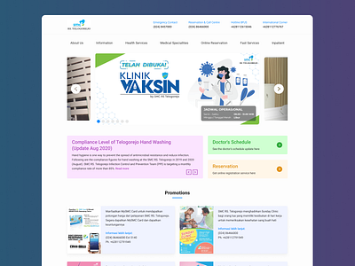 #Exploration - Web Design for SMC RS. Telogorejo clean design desktop figma hospital landing page ui ux website