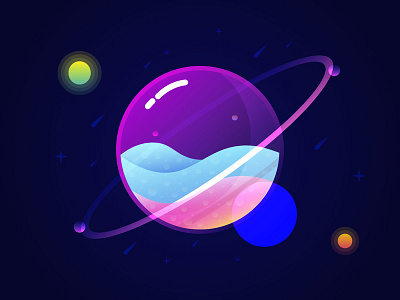 Planet design illustration