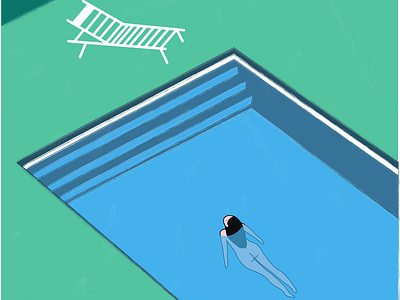 Swimming Girl design girl illustration pool swim