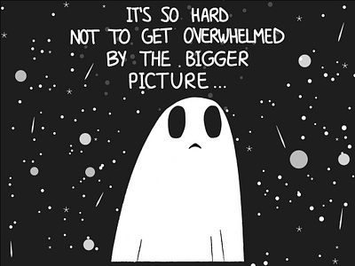 Sad ghost design ghost illustrator illustrator cc quote universe