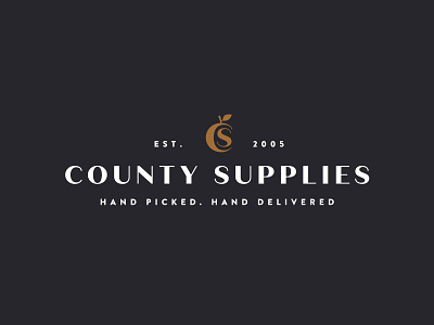 County Supplies London apple boutique food logo london monogram re brand