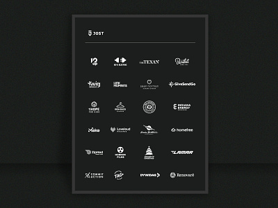 Jost Logos / Poster Re-bound Playoff branding logo portfolio
