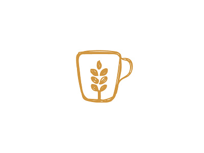 Terre Coffee (Final) bakery cafe coffee logo mug wheat