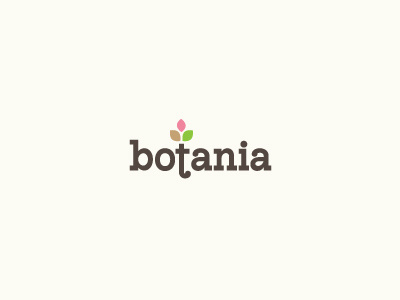 Botania Type botany identity logo type