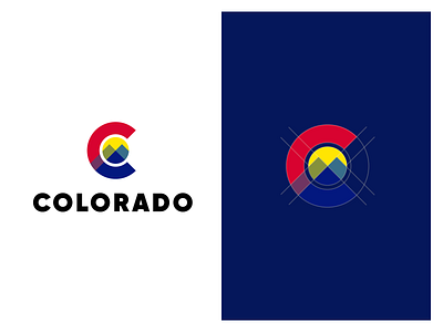Colorado State (my version) colorado logo mountains rebrand state sunshine