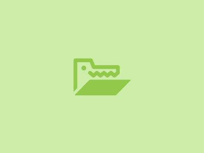 SnapGet Logo Proposal #1 crocodile folder identity logo manage