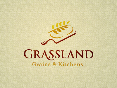 Grasslands Dr bread grain grass kitchen logo wheat