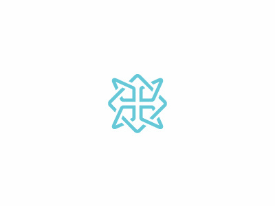 PraiseChurch New V2 blue branding church cross icon logo negative space