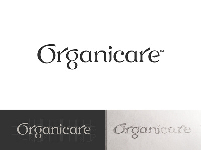 Organicare Custom Logo Type custom font lettering spa type