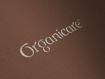 Organicare Custom Logotype v.2 custom logo logotype nature organic sustainable type