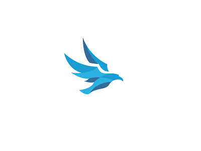 Hawk Logo bird blue energy hawk logo