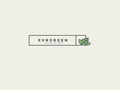 Logo design clothing. vector design. evergreen green logo tree