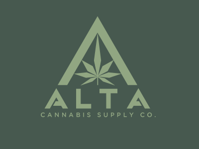 cannabis supply co apparel logo alta cannabis green logo