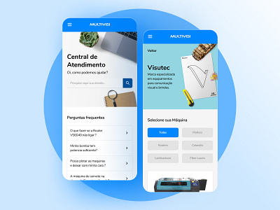 Multivisi - Central de atendimento design plataform site ui ux web website