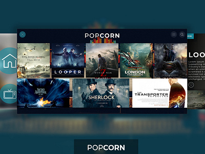 Movie Portal app behance branding cleanui design logo ui ux