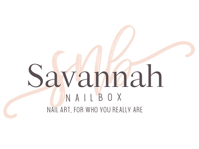 Savannah logo femine nails pink