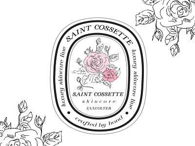 Beautiful hand drawn floral logo