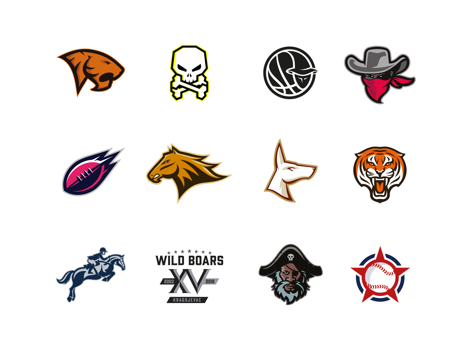 Sports Logos by Milos on Dribbble