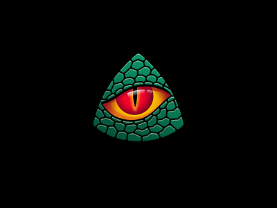 TRI-C dino dinosaur eye game gaming lizard logo reptile