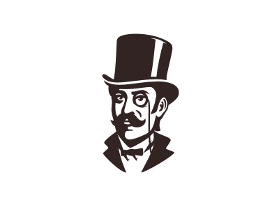 Gentleman V2 face gentleman hat illustration sir