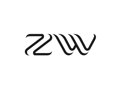 ZW monogram initials logo monogram typo