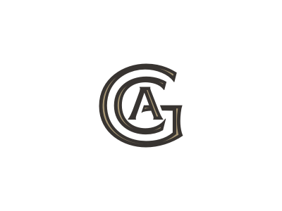 GCA monogram initials logo monogram typo