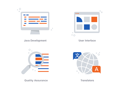 Team Icons v2 development icon icons interface java qa team translation translators ui user