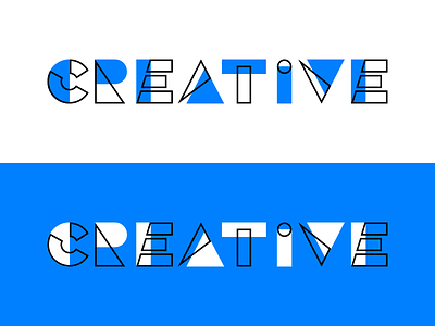 Creative font typo typography