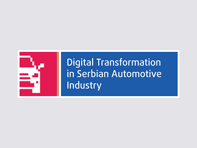 Digital Transformation in Serbian Automotive Industry auto automotive car digital industry logo logodesign