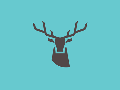 Deer animal deer head logo