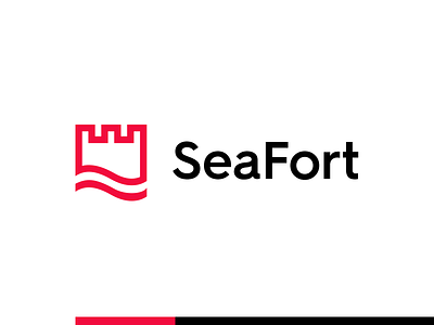 Sea Fort castle fort fortress logo logodesign sea