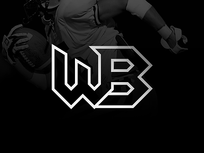 Wild Boars monogram athletics football initials logo logotype monogram