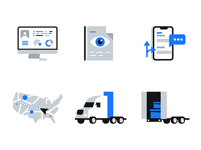 Fleet Management Icons pack app computer dashboard fleet icon icons iphone management map pack reports tracking trailer truck trucks usa