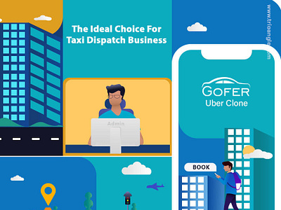 Taxi Dispatch Business animation apparel branding design designer graphics illustration software taxi taxi booking app uberclone uberclonescript ui ui design user interface ux design vector