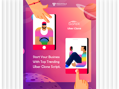 Gofer Uber Clone Dribble abstract animation branding design illustration software uber uber design ui ux ux design vector