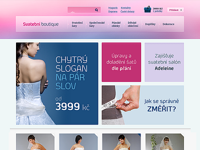 Wedding e-commerce WIP blue ecommerce elegant eshop pink purple shop simple wedding