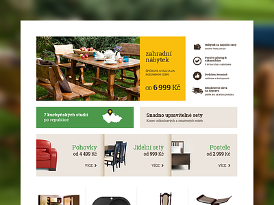 WIP e-commerce with furniture brown clean colors effective green mony makin performance three usability yellow