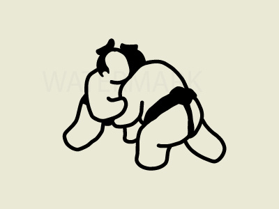 Sumo fighting cartoon design drawing fight hand drawing illustration japan japanese line art line drawing print shirt sport sticker sumo vector