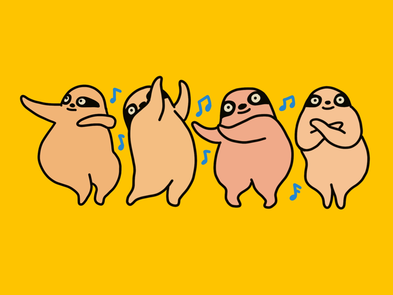 Dancing sloths song cute sloth dance hawaii dancing sloth