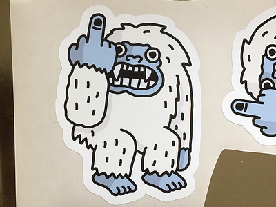 Sticker yeti