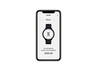 App Ecommerce Concept NU:RO watch behance branding clean design ecommerce ecommerce app ecommerce shop interface minimal ui ux web