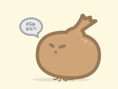 The Vulgar Vidalia cartoon character character design cute food illustration illustrator kawaii line shape stroke vegan