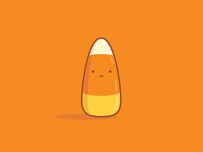 The Candy Corn candy character cute fall halloween illustration illustrator kawaii october orange vector