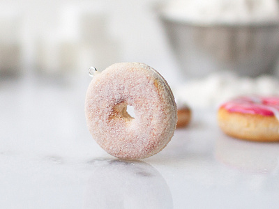 Sh-Sh-Sh-Sugar Donut Charm bakery crafts cute donut donuts food handmade kawaii photo photography sugar sweet