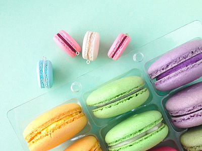 Macarons! aqua bakery bright colorful colors cookies craft handmade macarons photo photography teal